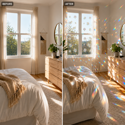 BILLHOL® Rainbow Suncatcher Window Stickers 🌈 – Turn Sunlight Into Rainbows