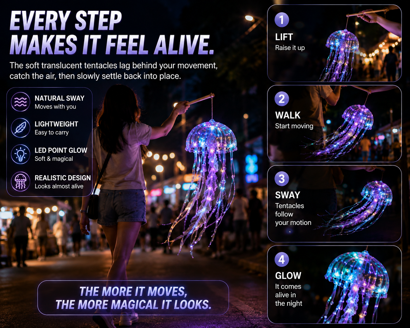 𝐁𝐢𝐥𝐥𝐡𝐨𝐥® Glow Jellyfish Lantern ✨ – Carry a Little Ocean After Dark