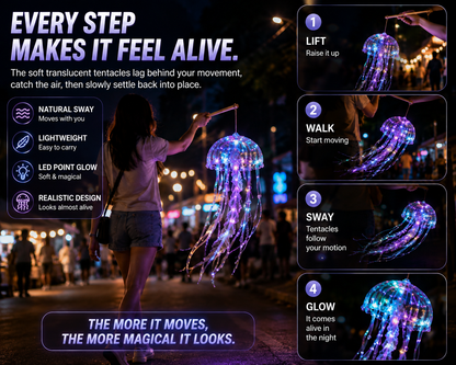 𝐁𝐢𝐥𝐥𝐡𝐨𝐥® Glow Jellyfish Lantern ✨ – Carry a Little Ocean After Dark