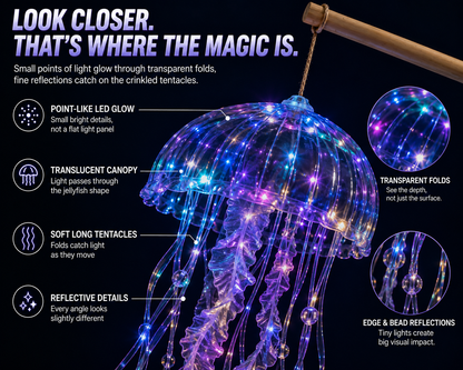𝐁𝐢𝐥𝐥𝐡𝐨𝐥® Glow Jellyfish Lantern ✨ – Carry a Little Ocean After Dark