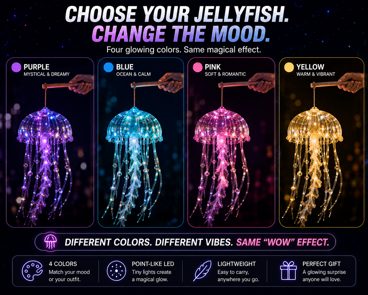 𝐁𝐢𝐥𝐥𝐡𝐨𝐥® Glow Jellyfish Lantern ✨ – Carry a Little Ocean After Dark