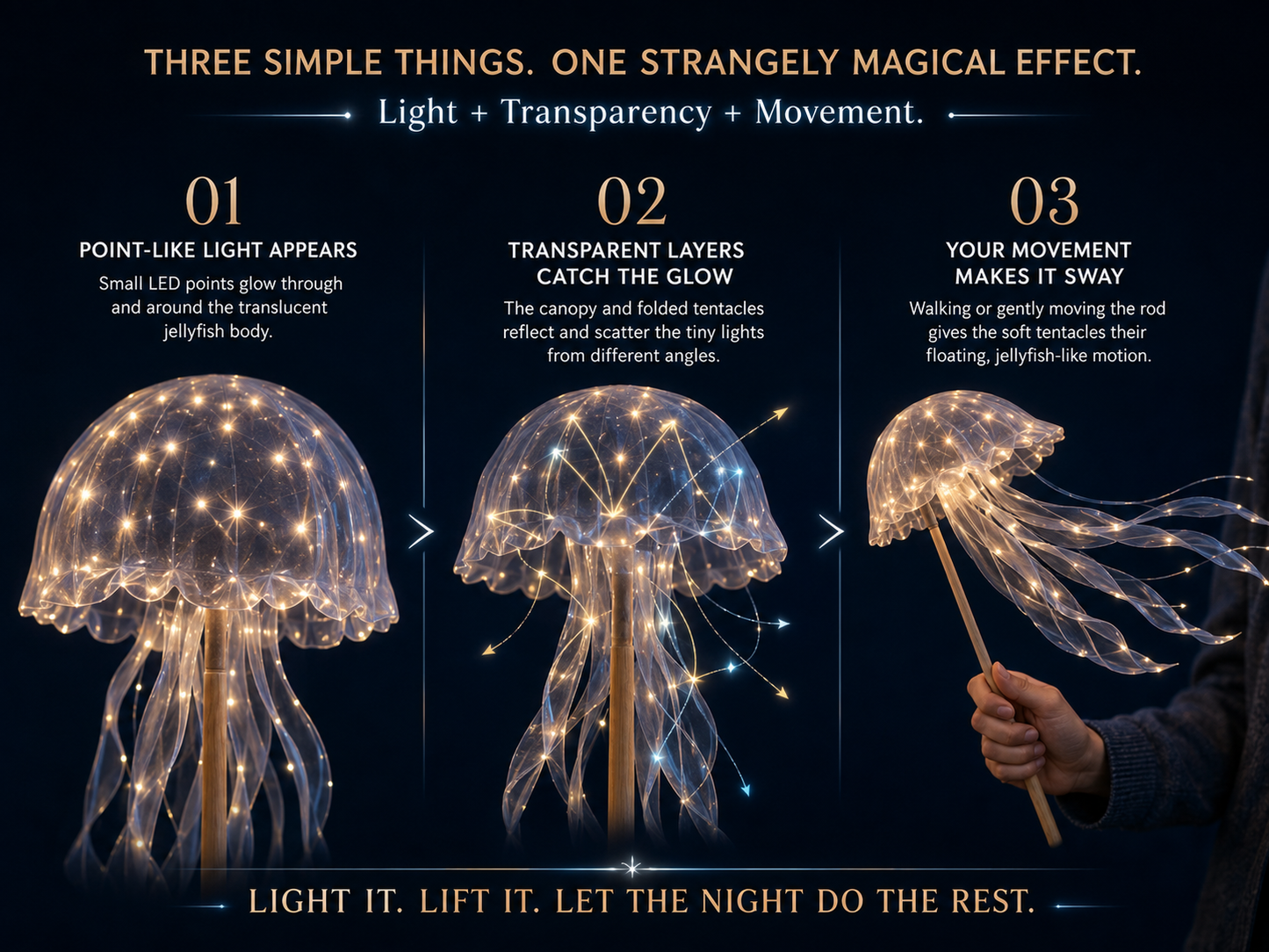𝐁𝐢𝐥𝐥𝐡𝐨𝐥® Glow Jellyfish Lantern ✨ – Carry a Little Ocean After Dark