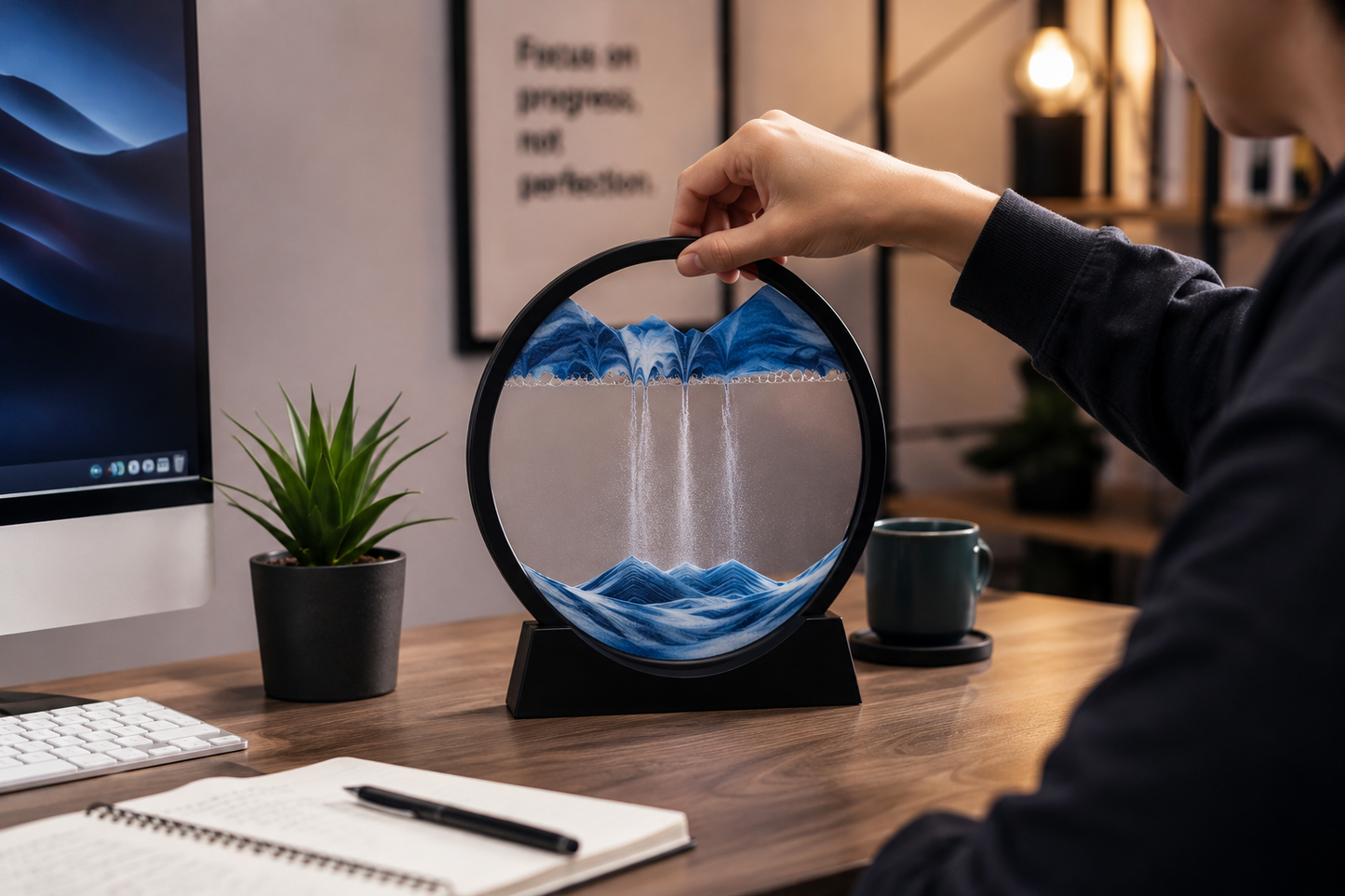 BILLHOL® 3D Moving Sand Art ⏳ – A New Landscape Every Flip