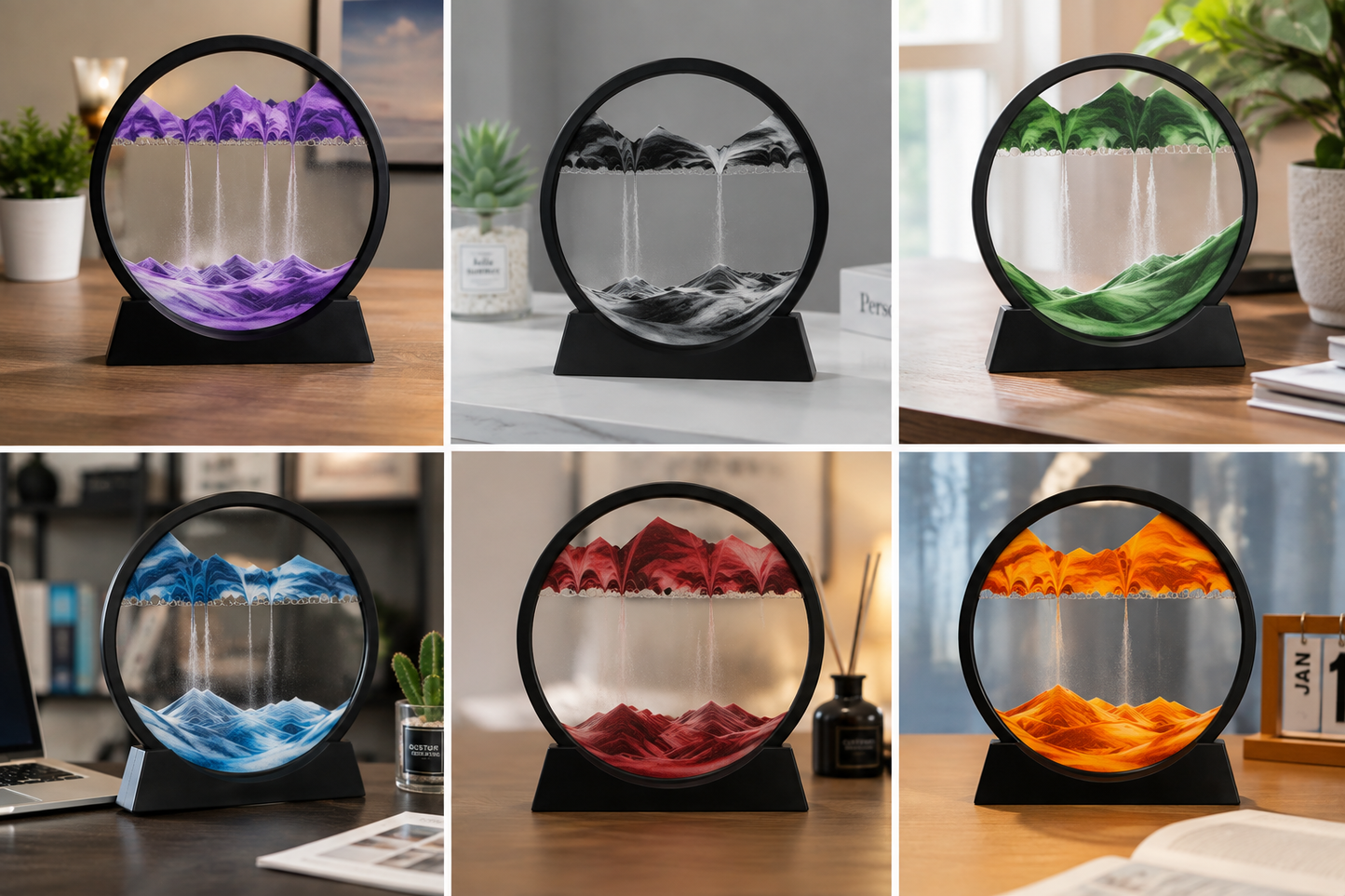 BILLHOL® 3D Moving Sand Art ⏳ – A New Landscape Every Flip